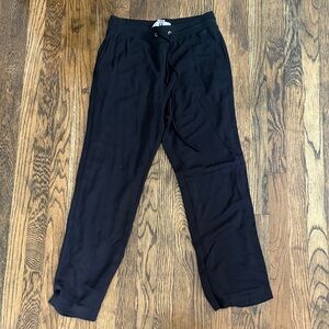 Sally LaPointe Black Straight Leg Pants